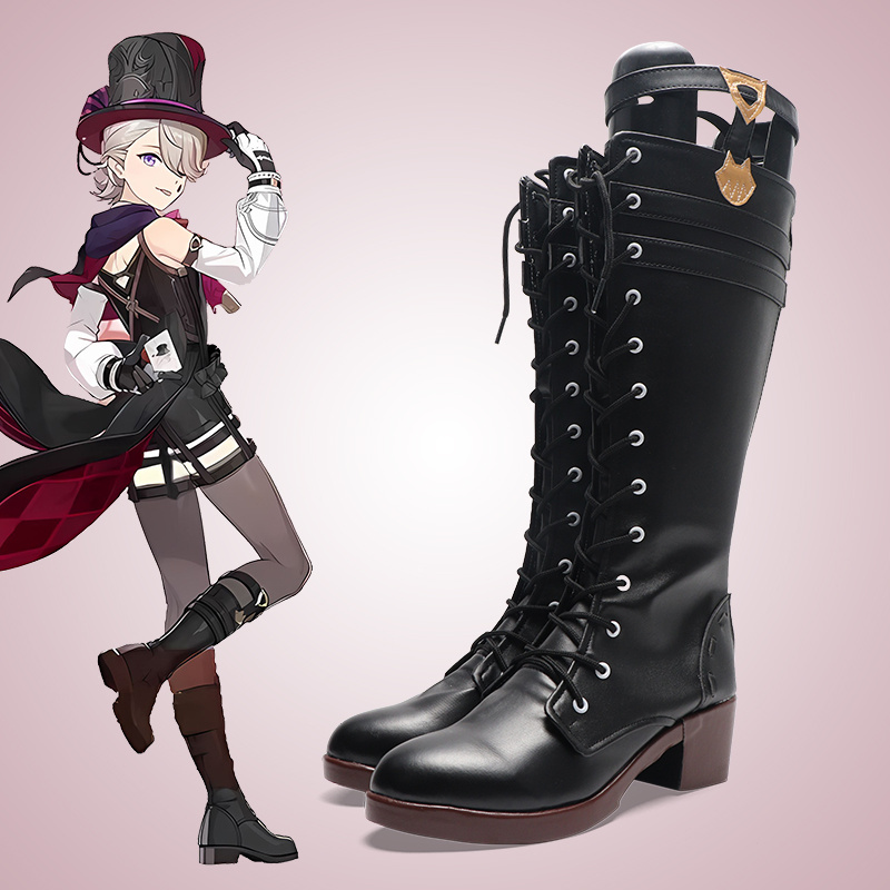 Cosplay Anime Shoes - Chaussures de Cosplay Genshin Impact Lyney,