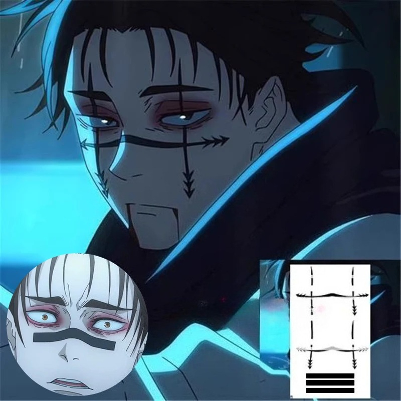 Anime Cosplay To Buy - Autocollant de tatouage Choso, Anime Jujutsu