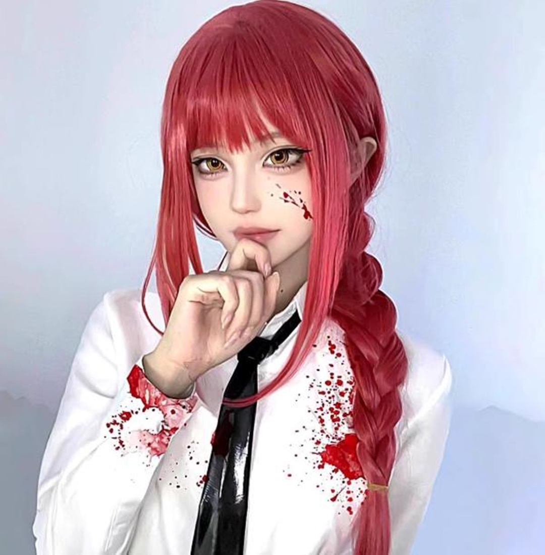 Makima perruque Cosplay femmes - Anime Cosplay Makima avis et prix