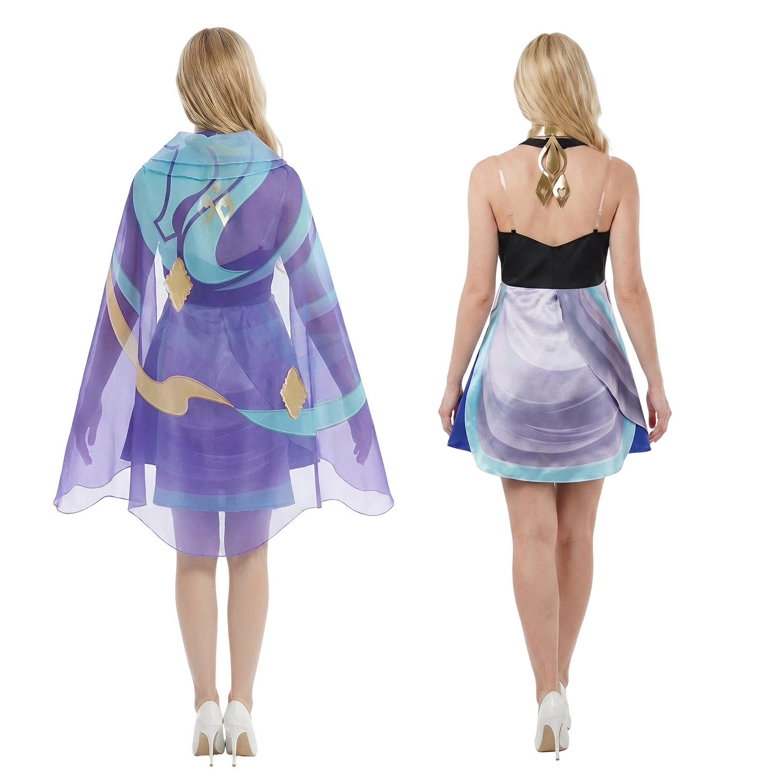 Robe Dolia avec foulard, costu - Anime Cosplay Characters avis et prix