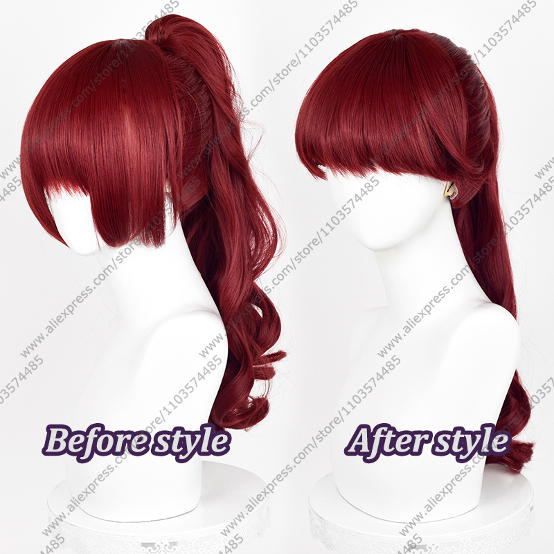 Perruque de Cosplay Anime Kasu - Anime Cosplay With Red Hair avis et prix